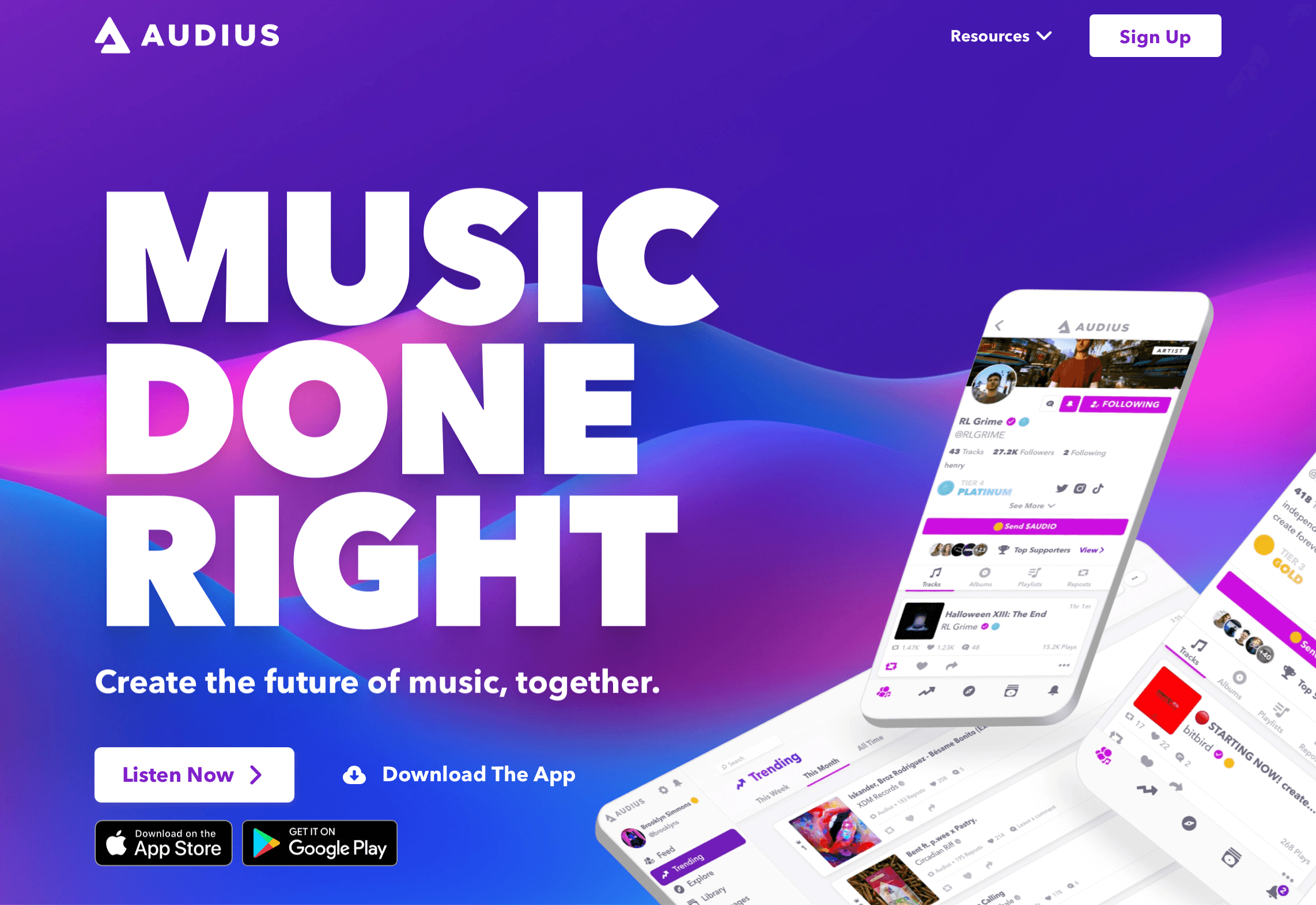 Audius music platform